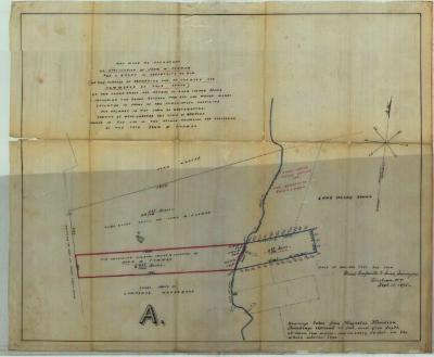 Survey of lands under water for Furman, John M.