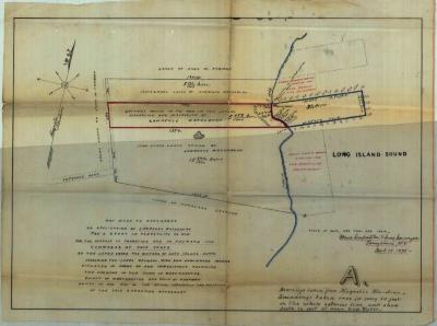 Survey of lands under water for Waterbury, Lawrence