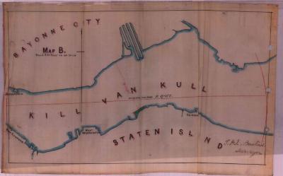 Survey of lands under water for Pelton, Daniel et al