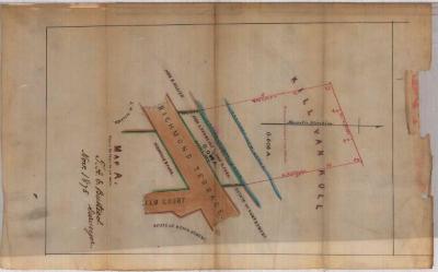 Survey of lands under water for John D. Vermeule &amp; John K. Ford