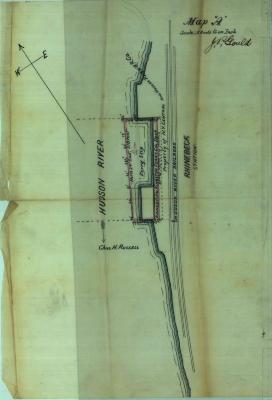 Survey of lands under water for Rhinebeck &amp; Kingston Ferry Co.