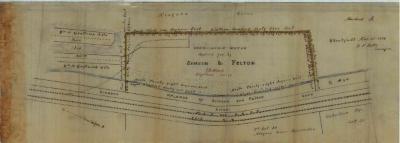 Survey of lands under water for John Simson &amp; Benjamin F. Felton