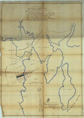 Survey of lands under water for Waterbury, Lawrence