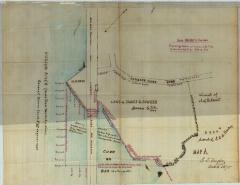 Survey of lands under water for Powers, James G.