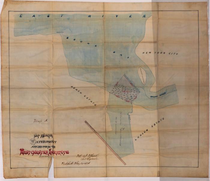 Survey of lands under water for The Westchester Institute