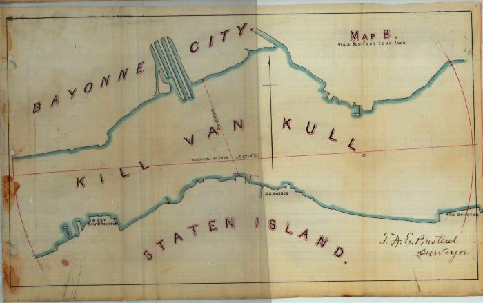 Survey of lands under water for Anne L. Livingston &amp; Mary A. Harrison