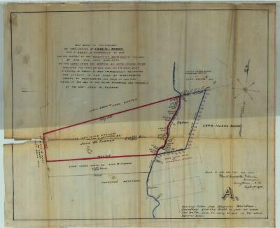 Survey of lands under water for John M. Furman(heirs)