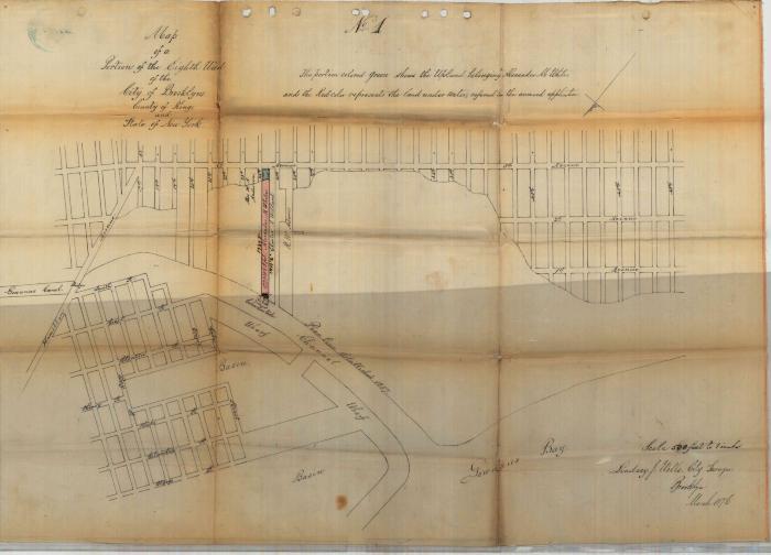 Survey of lands under water for White, Alexander U.