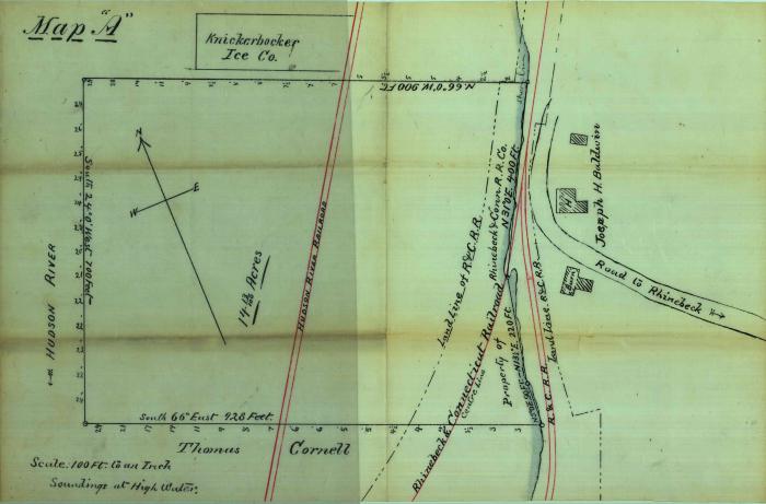 Survey of lands under water for Rhinebeck &amp; Connecticut RR
