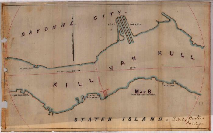 Survey of lands under water for Vermeule, Mary C.