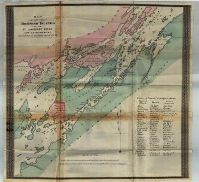 Survey of lands under water for Thousand Islands Camp Meeting Assoc.