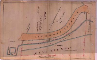 Survey of lands under water for Pelton, Daniel et al