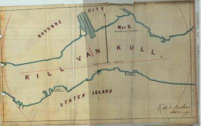 Survey of lands under water for Shaw, Francis Geo.