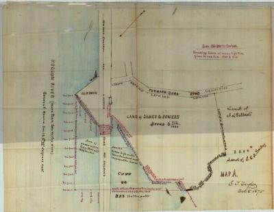 Survey of lands under water for Powers, James G.