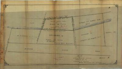 Survey of lands under water for John Simson &amp; Benjamin F. Felton