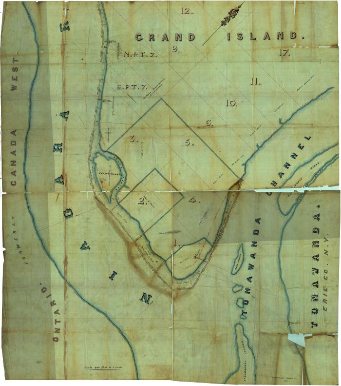 Survey of lands under water for Allen, Lewis F.
