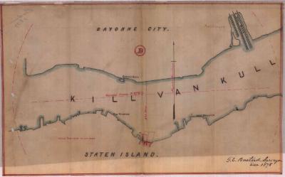 Survey of lands under water for Bodine, William H. J.