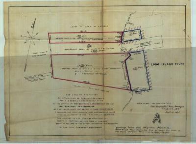 Survey of lands under water for Waterbury, Lawrence