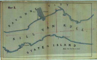Survey of lands under water for Delafield, Eliza