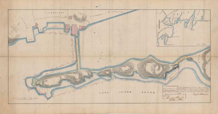 Survey of lands under water for VanAmringe, Theodore