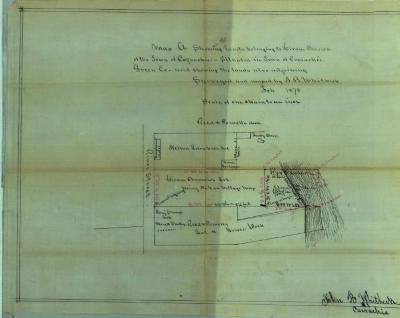 Survey of lands under water for Brown, Hiram