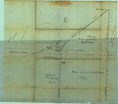 Survey of lands under water for Crofts, Alexander L.