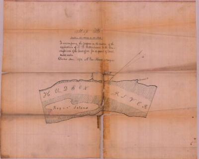 Survey of lands under water for Rittenhouse, Stacy B.