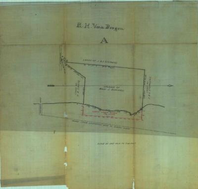 Survey of lands under water for Burchell, Mary J.