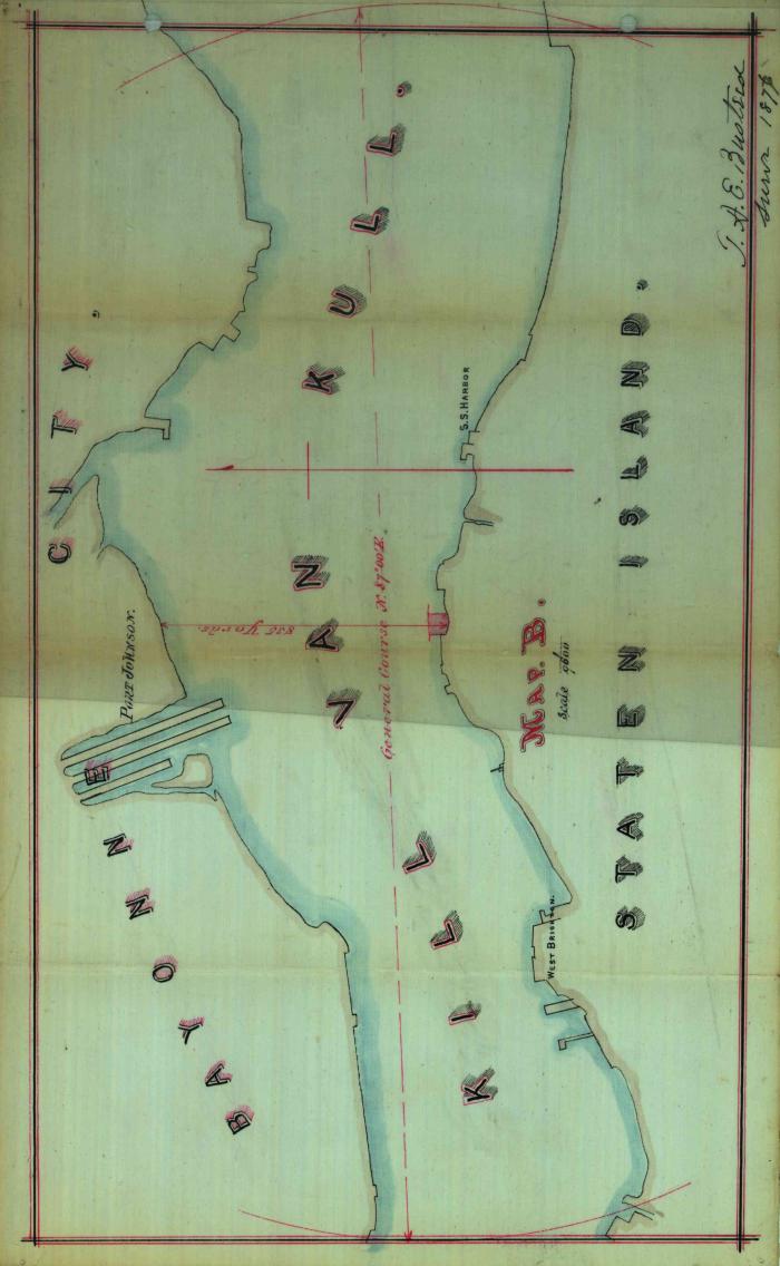 Survey of lands under water for Shaw, Francis George