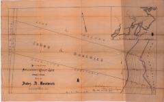 Survey of lands under water for Bostwick, Jabez A.