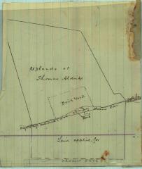 Survey of lands under water for Aldridge, Thomas