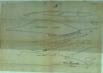 Survey of lands under water for English, Richard