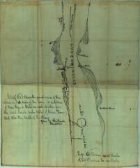Survey of lands under water for Brown, Hiram