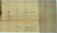Survey of lands under water for John Simson &amp; Theoren W. Woolson