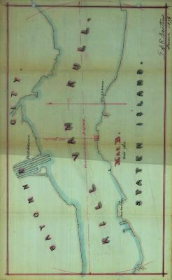Survey of lands under water for Shaw, Francis George