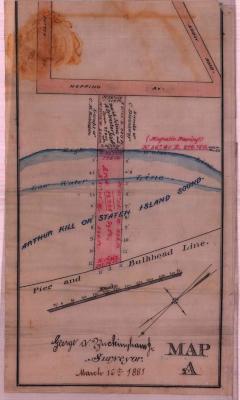 Survey of lands under water for David &amp; A. Sylvester Joline