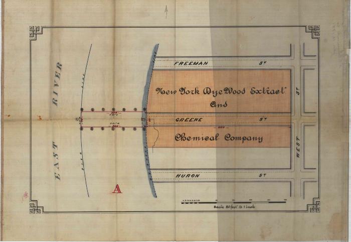 Survey of lands under water for NY Dyewood Extract &amp; Chemical Co.