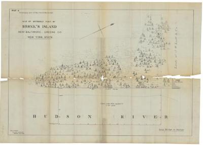 Survey of lands under water for John Clark &amp; John Van Slyke