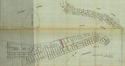 Survey of lands under water for Franklin Woodruff