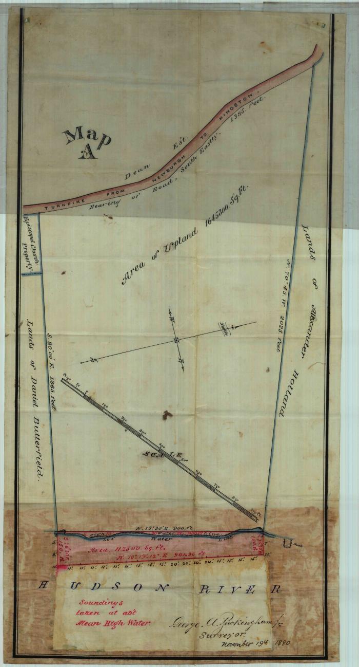 Survey of lands under water for Elizabeth &amp; Alice Dean