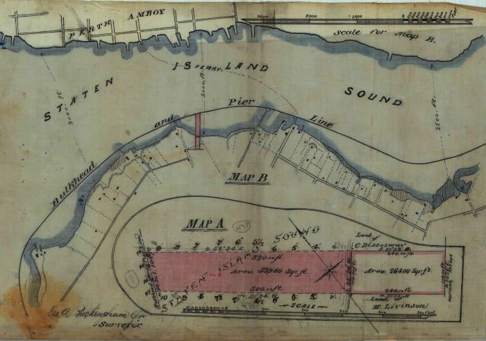 Survey of lands under water for Elliott, Walter T.