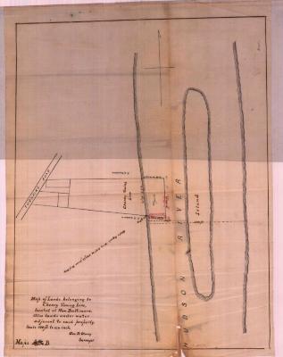 Survey of lands under water for Cheney's Towing Line