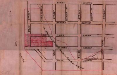 Survey of lands under water for Ansonia Rubber Co.