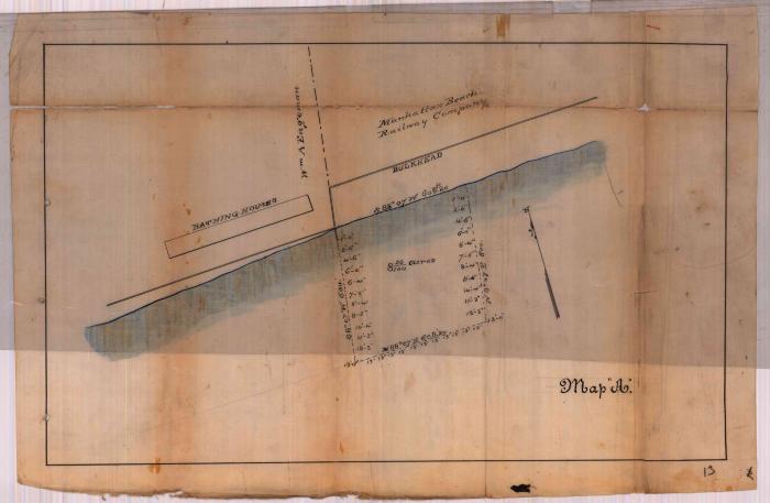 Survey of lands under water for NY Manhattan Beach Railroad Co.