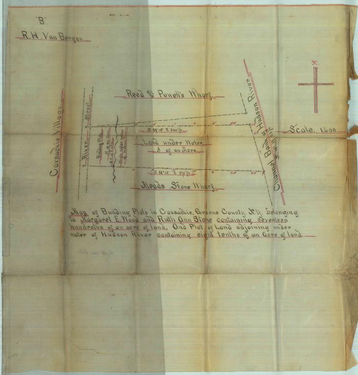 Survey of lands under water for Ruth Ann Stone &amp; Margaret E.Wood