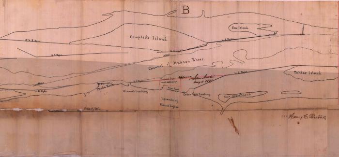 Survey of lands under water for English, Richard