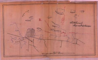 Survey of lands under water for Round Island Park Assn.