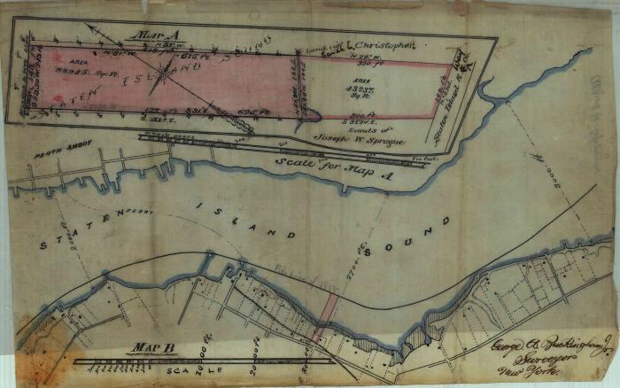 Survey of lands under water for Sprague, Alfred H.