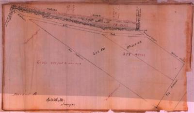 Survey of lands under water for Simson, John