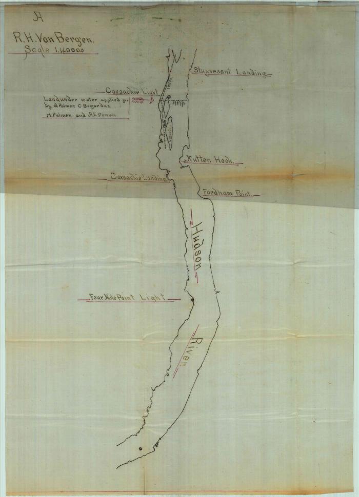 Survey of lands under water for Garrison Palmer, Charles Bogardus, Horace Palmer &amp; Arthur E. Powell